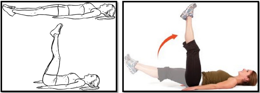 Техника выполнения упражнения подъем ног в положении лежа