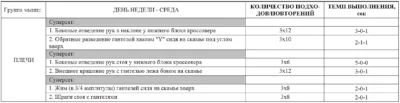 программа тренировок на плечи 1