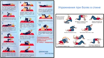 упражнения при болях в спине комплекс