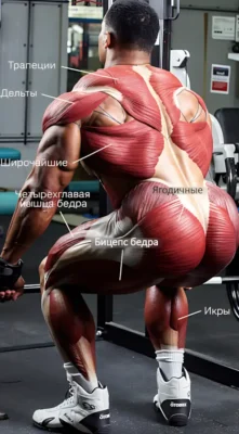 румынская становая тяга, мышцы в работе rumyinskaya-stanovaya-tyaga-myishtsyi-v-rabote 1